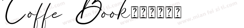 Coffe Book字体转换